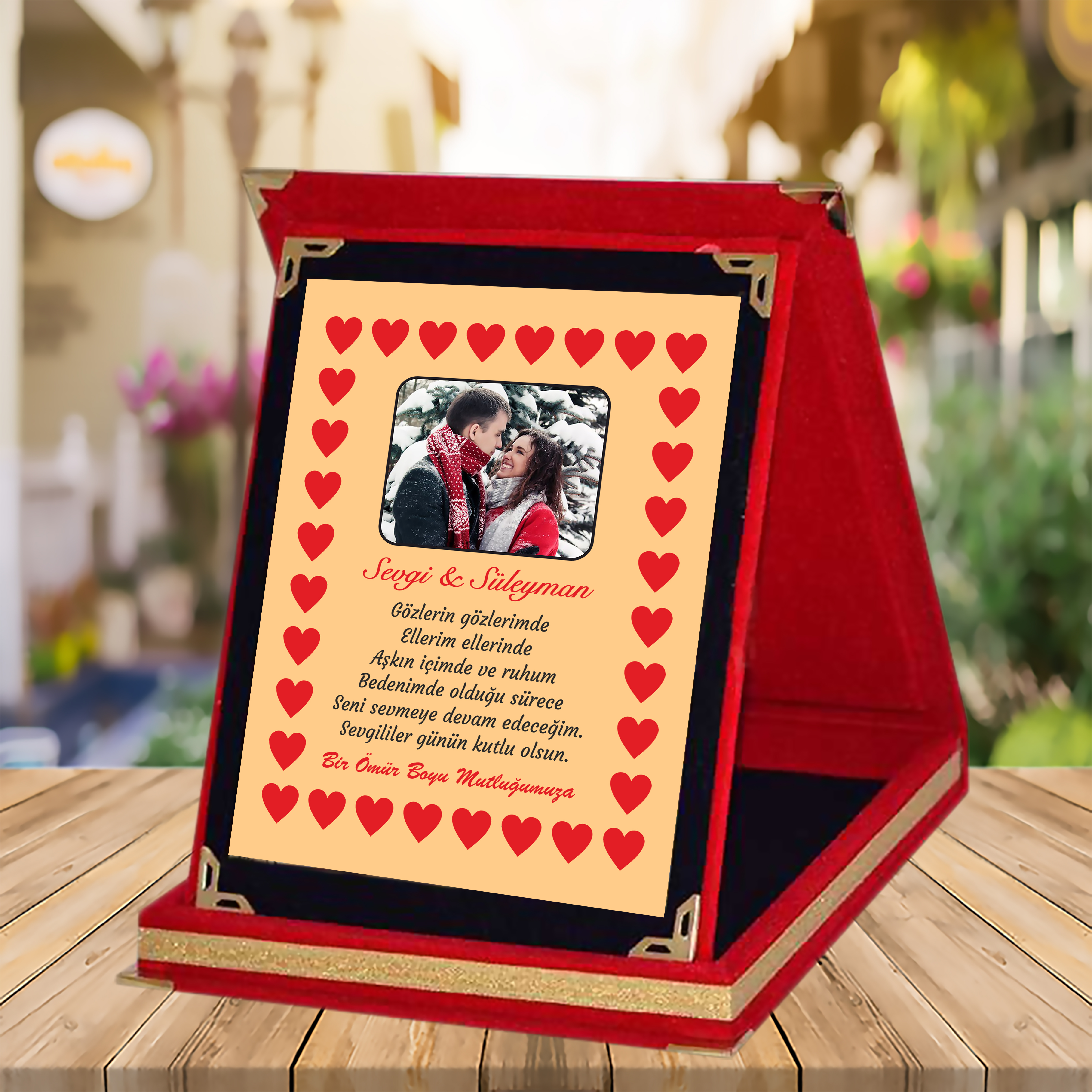 SEVGİLİYE ÖZEL PLAKET