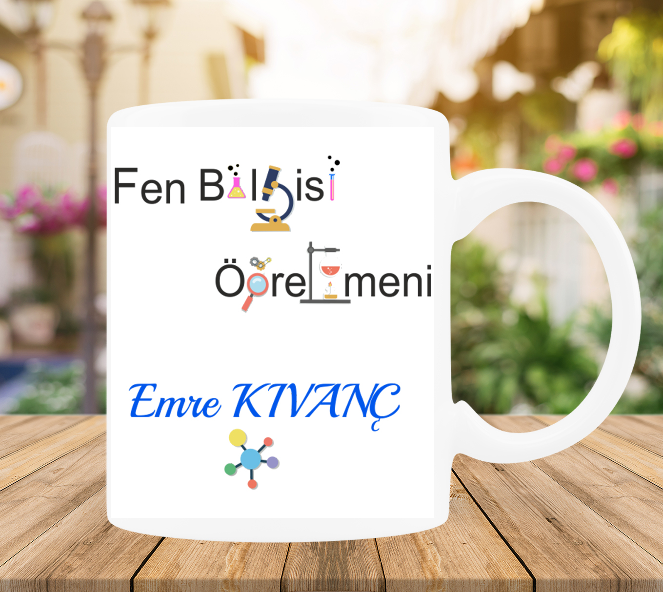 FEN BİLGİSİ ÖĞRETMENİNE ÖZEL BARDAK