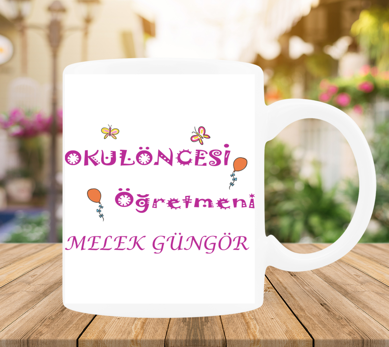 OKUL ÖNCESİ ÖĞRETMENİNE ÖZEL BARDAK